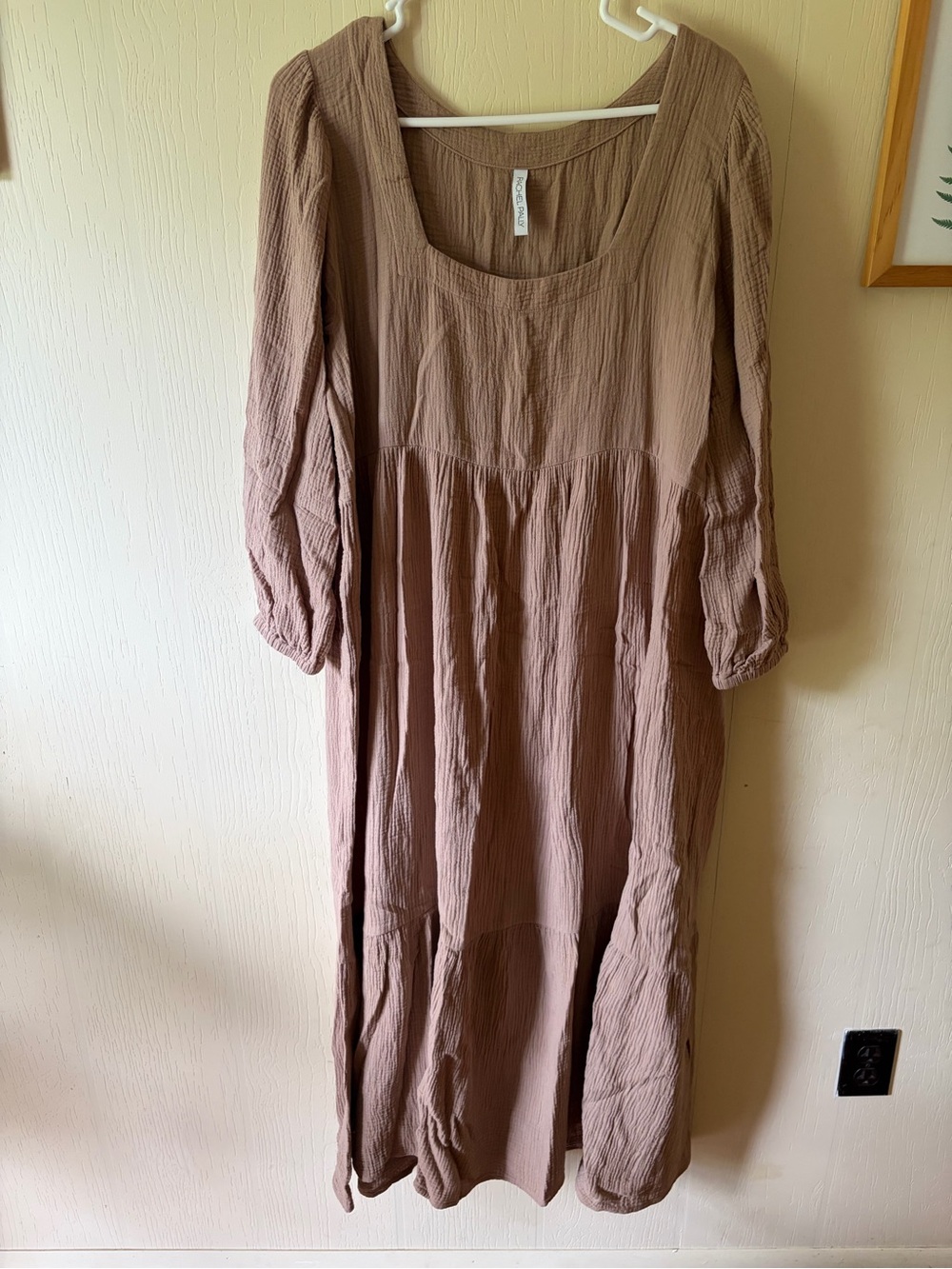Rachel Pally 100% cotton Women's Dress in taupe